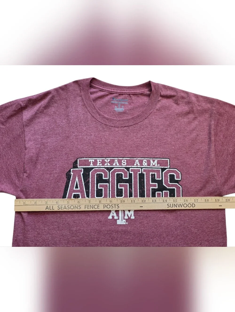 ​Texas A&M Aggies Champion Medium Maroon Collegiate Tee Shirt - Picture 6 of 7